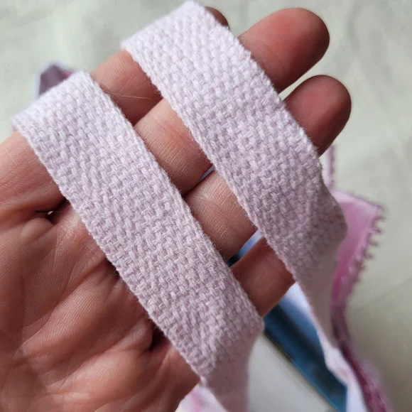 LOVESHACKFANCY X SUPERGA FLORAL BOW TOTE BAG PINK WHITE GOLD - Picture 8 of 14